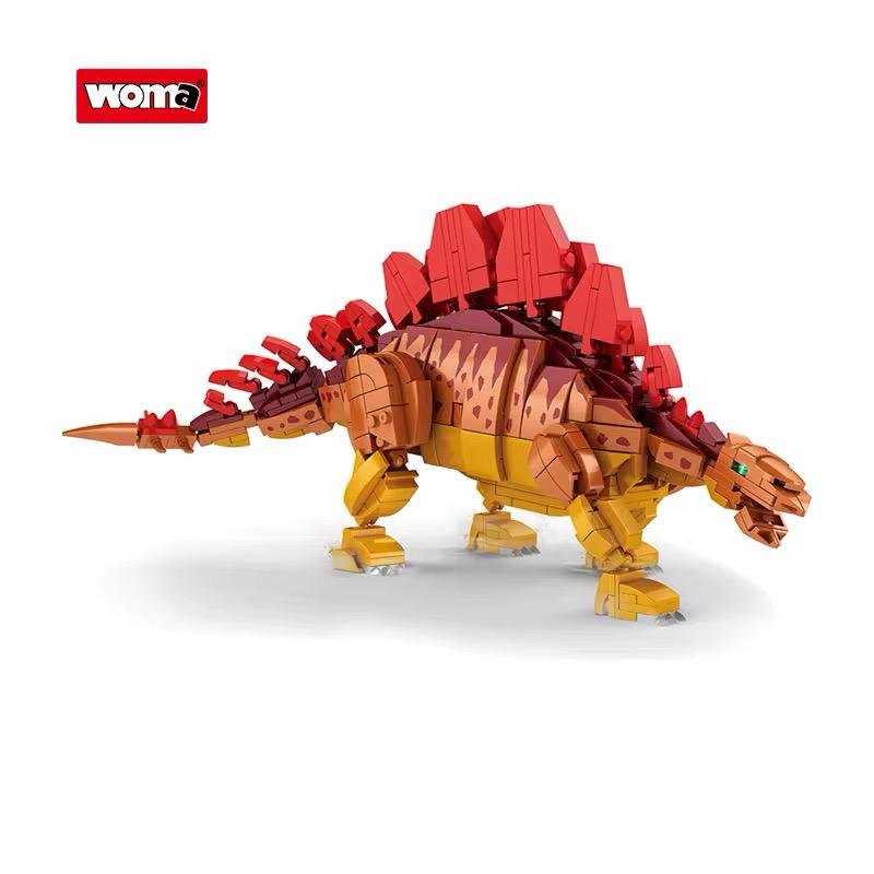 Set 697 Piese Blocuri de Construcție – Dinozaur Stegosaurus pentru Copii 6+