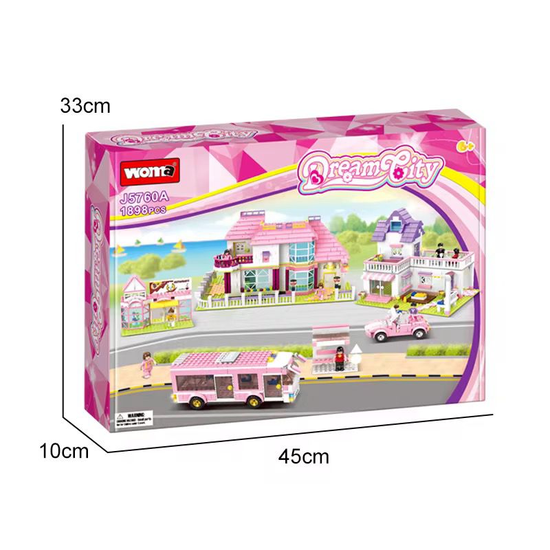 Orașul de Vis, Blocuri de Construcție pentru Copii 6+ 1898 piese